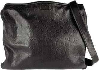 Gucci Pre-owned Cross Body Bags, female, Brown, Size: ONE SIZE Pre-owned Leather gucci-bags