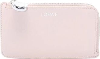 Loewe Pre-owned Leather Card Case Coin Case - Dames - Vintage Accessoires - Roze - ONE Size - Leer - Vintage