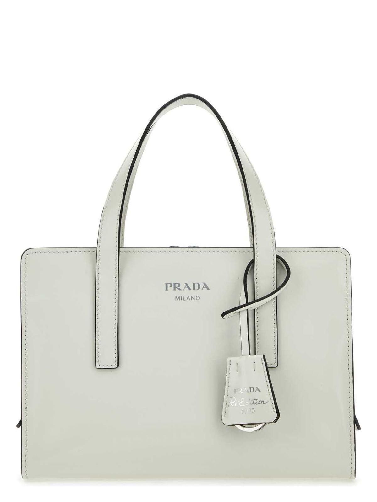 トートバッグ Prada Aubergine Leather Medium Shopping Bag Prada Aubergine Leather Medium Shopping Bag (PRADA/トート