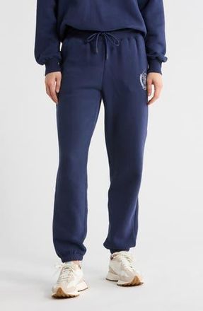 Yogalicious The Varsity Fleece Joggers in Naval Blue at Nordstrom Rack, Size X-Small