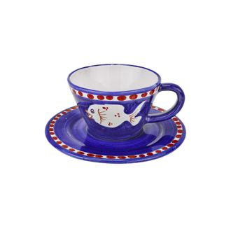 Arcucci poiseidone blue cup cappuccino c/p
