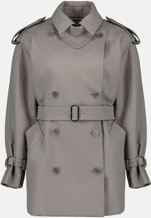 Max Mara Cacio Trenchcoat - Dames - Trenchcoats - Grijs - XS - Katoen - Jassen