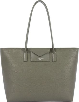 Lancaster Maya Double KBA Tote - Dames - Tassen - Groen - Maat: ONE Size Leer