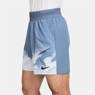 Nike Heren Court Shorts (Blauw/Zwart)