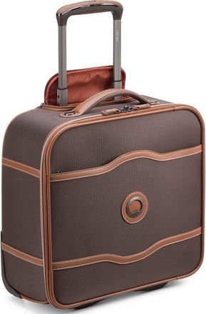 DELSEY Paris Chatelet 2.0 Softside Carry on 16 Inch Luggage Under-Seater with 2 Wheels in Brown at Nordstrom, Size Small