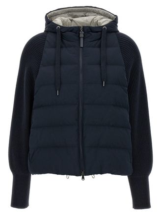 Brunello Cucinelli Two-Material Puffer Jacket