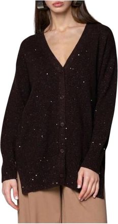 Kaos Cardigan - - Knitwear - Donna - Nero - S