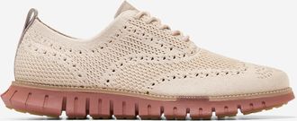 Cole Haan Mens ZER&Oslash;GRAND Remastered Stitchlite Wingtip Oxford Shoes - Beige Size 10.5