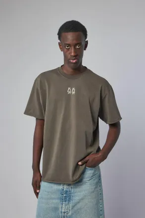 44 Label Group Tee Jersey Granite + 44 Stamp Dirty White