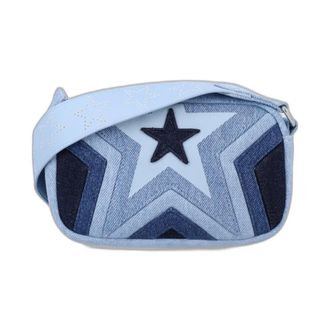 Stella McCartney Star Motif Crossbody Tas - Dames - Tassen - Blauw - Maat: ONE Size Denim