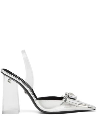 Versace Pumps Medusa Head in pelle - Argento