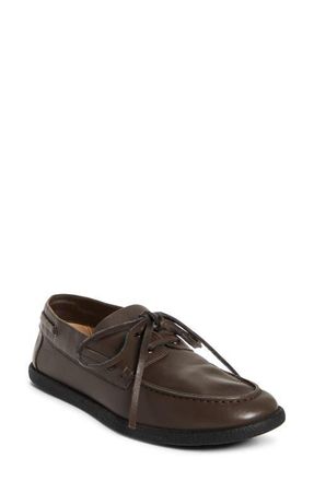 The Row Novus Boat Shoe in Vintage Brown at Nordstrom, Size 7.5Us
