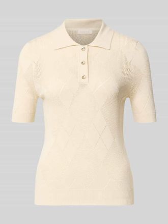 Guess Slim Fit Poloshirt mit Knopfleiste Modell MELODY in Ecru, Gr&ouml;&szlig;e XL