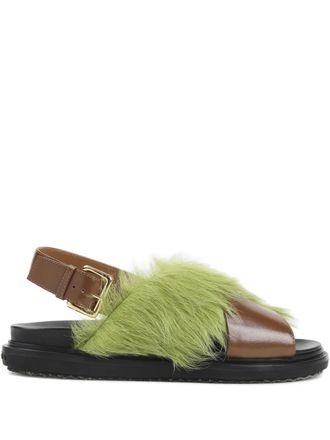 Marni adjustable-buckle sandals - Marrone
