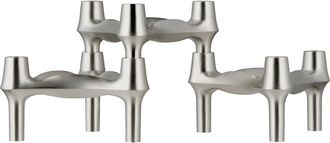 Stoff Nagel BMF Kerzenhalter, Chrom geb&uuml;rstet (3er-Set)
