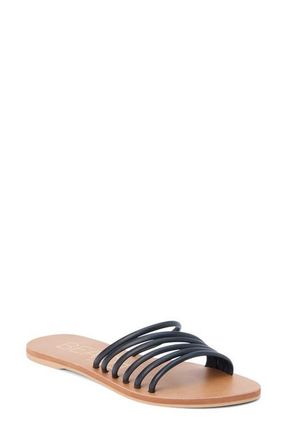 Matisse Footwear Cali Slide Sandal in Black Leather at Nordstrom, Size 11