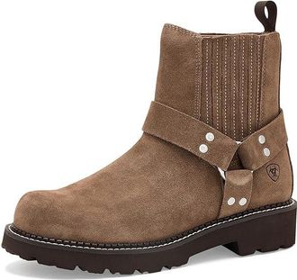 Ariat Fatbaby? Chelsea Harness Womens Motocross Boots Tan Suede : 9.5 B - Medium, Leather/Suede