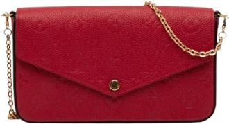 Louis Vuitton Pre-owned Clutches, female, Red, Size: ONE SIZE Pre-owned Pochette Felicie