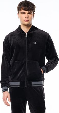 Sergio Tacchini Viaggioa Reversible Velour Track Jacket in Black Beauty at Nordstrom, Size Xxx-Large