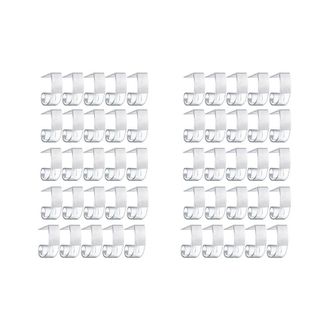 OEM 50 Pinzas De Pl&aacute;stico Para Manteles Con Cierre De Velcro Para Reuniones En Interiores Y Exteriores