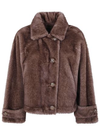 DRHOPE Fake Fur Jacket Argan