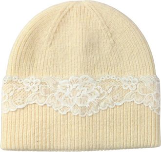 MARCUS ADLER Lace Applique Beanie
