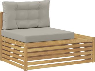 vidaXL Sof&aacute; De Esquina Exterior Con Coj&iacute;n Blanco 115 X 83 X 73 Cm Vidaxl