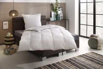 Älgdröm Daunenbettdecke »Lasse, Bettdecke 135x200 cm, 155x220 cm und weitere Grössen« normal Füllung 100Daunen 1 Stk. tlg. Bettdecken, Sommer, Winter, Decke i