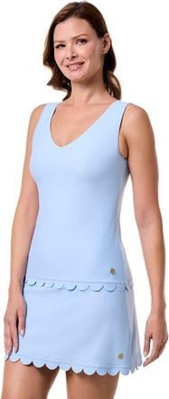 Coolibar Tankini with Scallop Detail - UPF 50+ Sun Protection - Acropora in Skyride at Nordstrom, Size Small
