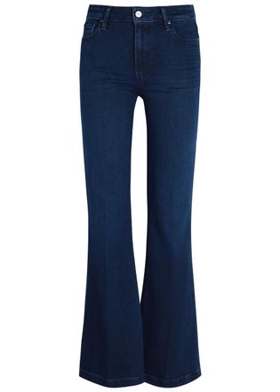 Paige Genevieve Flared-leg Jeans - Dark Blue - 27 (W27 / UK8-10 / S)