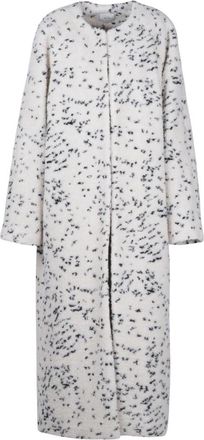 Alysi Single-Breasted Coat - Dames - Mantel - Wit - S - Jassen