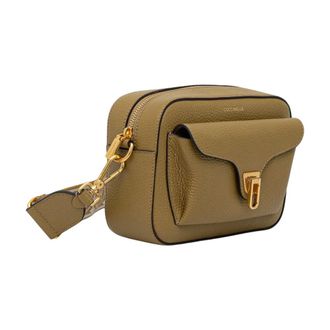 Coccinelle Beat Soft Ribb Crossbody - Dames - Tassen - Groen - Maat: ONE Size Leer