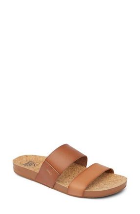 Reef Cushion Bounce Vista Slide Sandal in Espresso Duo at Nordstrom, Size 10