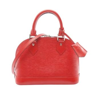 Louis Vuitton Pre-owned Handbags, female, Red, Size: ONE SIZE Pre-owned Alma BB Epi Handbag