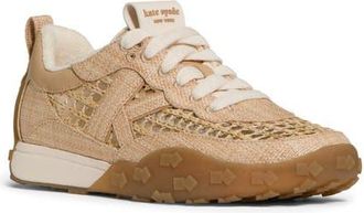Kate Spade New York kate raffia high top sneaker in Natural at Nordstrom, Size 6.5