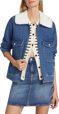 Rails Cheyenne Jean Jacket In Indigo Sherpa