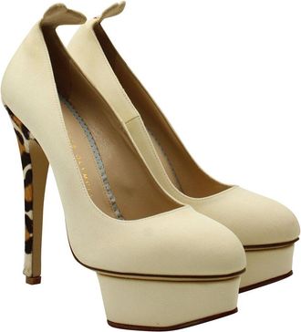 Charlotte Olympia Womens Polyamide Platform Leopard Heel Pump (Authentic Pre-Loved)