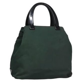 Prada Pre-owned Nylon handbags - Dames - Pre-owned - Groen - Maat: ONE Size Nylon