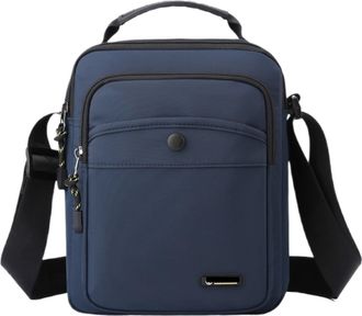 Generic Compatible For Men Shoulder Crossbody Bag Nylon(Dark blue)