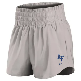 Nike Air Force Primary Logo One Nike Womens Dri-FIT College Shorts in Grey | IM0015-014