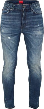 HUGO BOSS Hugo Mens Mid Rise Slim Fit Five Pocket Jeans in Navy - Blue - Size 34W/32L
