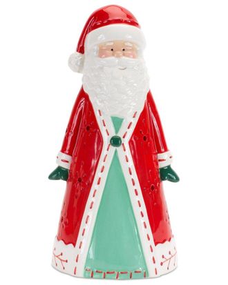 Melrose International Ceramic Santa Tea Light Holder