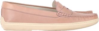 Tod's Tods Penny Driver Loafers in Pink Leather