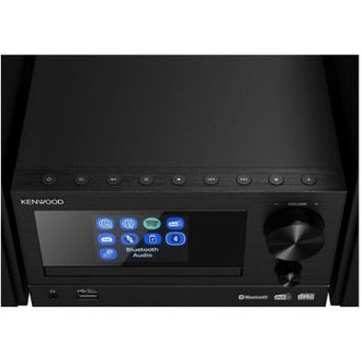 Kenwood M-7000S Mini Impianto Audio 30W Nero cd Wi-Fi Bluetooth dab+ Spotify