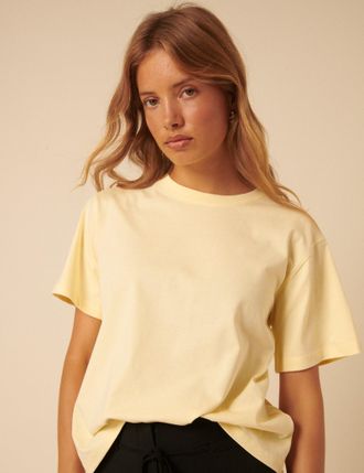 Nobody's Child Butter Yellow Boxy T-Shirt