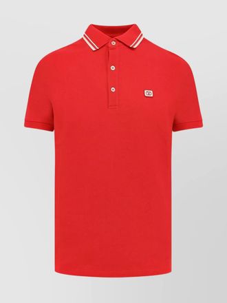 Valentino cotton short-sleeve polo shirt