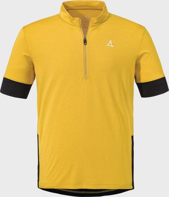 Sch&ouml;ffel Radtrikot SCH&Ouml;FFEL CIRC Shirt Style Pinega MNS, Herren, Gr. 48, gelb (5205, gelb), Oberstoff: 100% Polyester, Trikots Radtrikot