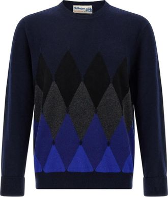 Ballantyne Maglione a rombi - Blu
