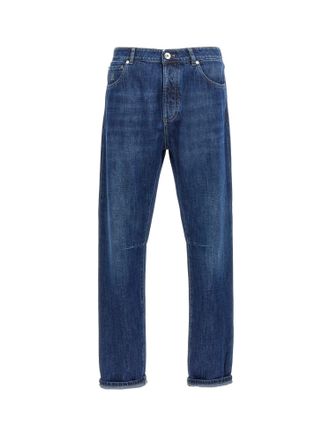 Brunello Cucinelli Leisure Fit Cotton Jeans-Uomo