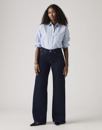 Levi's 318 - Jeans a fondo ampio modellanti blu